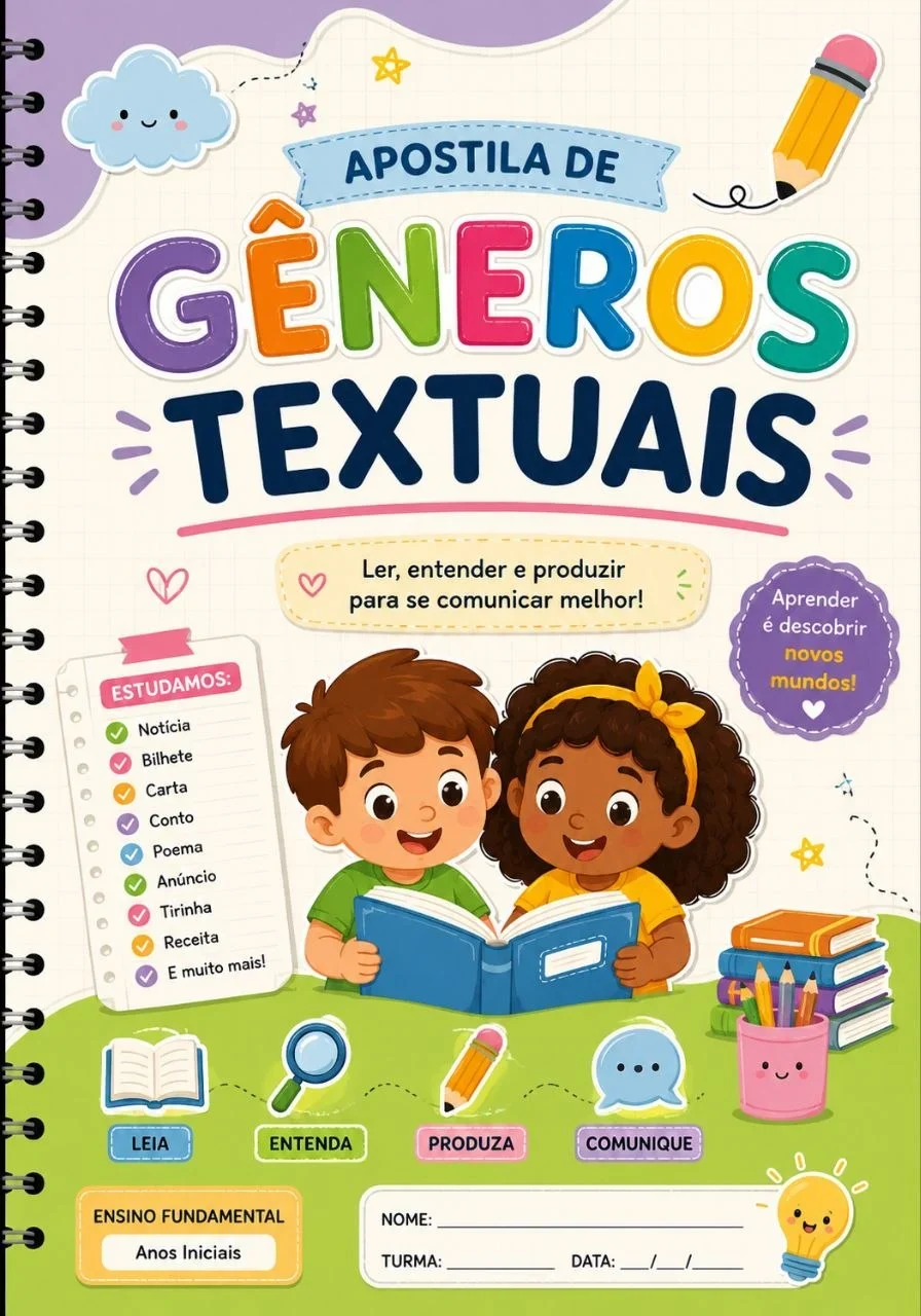 Capa da Apostila de Gêneros Textuais