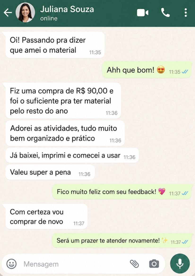Prova social 3: depoimento de cliente do kit